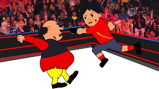 Motu Patlu vs Shiva Cartoon WWE Showdown | Animated Wrestling Battle