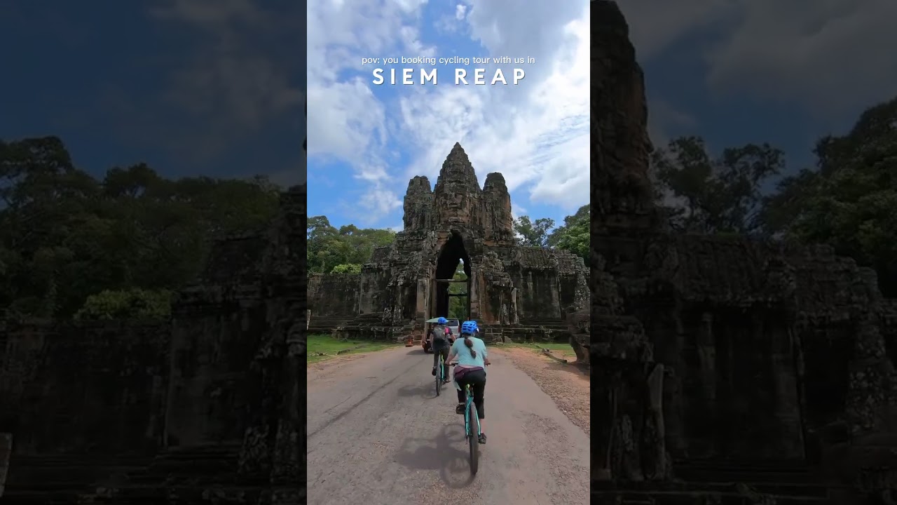 The best way to cycling in Siem Reap.