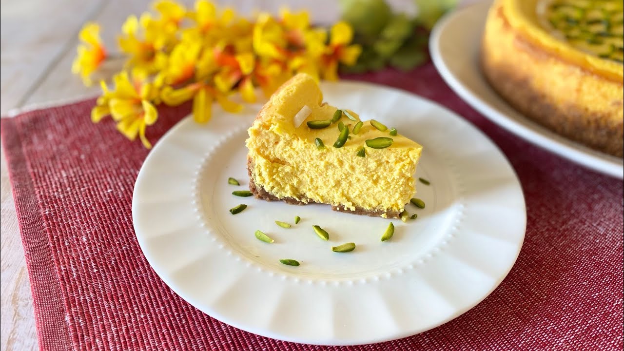 Saffron and Rose Water Cheesecake Recipe! YouTube
