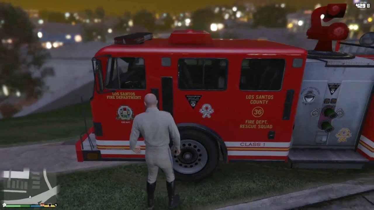 GTA 5 Can you shoot a firetruck gas tank YouTube