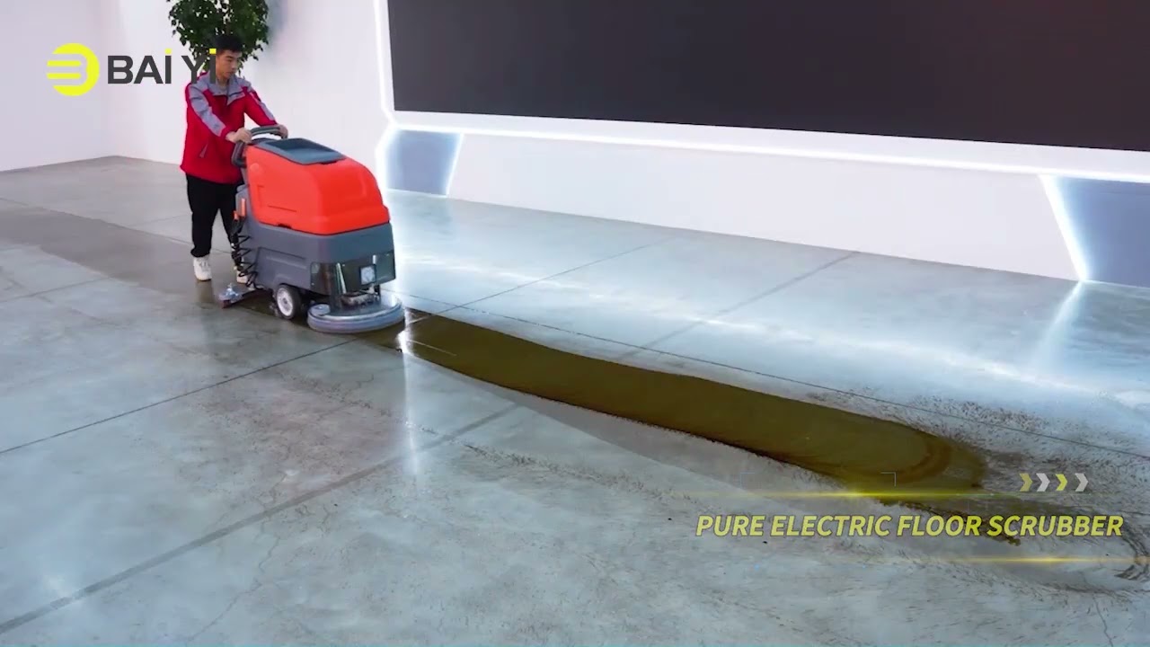 Electric Hand Push Floor Scrubber RX-520-Z
