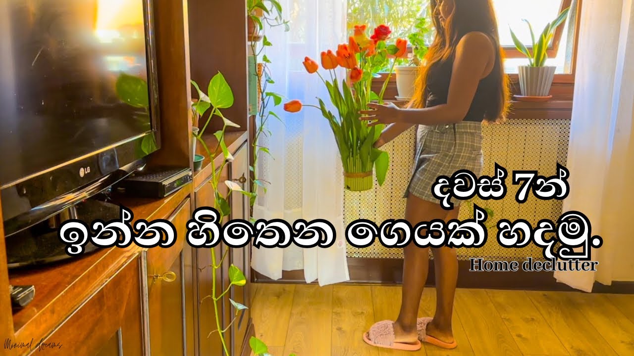 දින හතේ මෙහෙයුම🏠/home declutter/clean home/tips to clean/relaxing/minimalism/slow living/සිංහල vlog