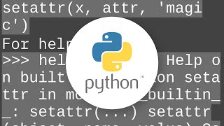 How do you programmatically set an attribute?