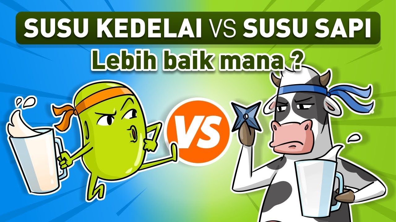 SUSU SAPI VS SUSU KEDELAI, mana yang lebih sehat dan cocok untuk diet?