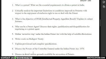 PGDIPR 2024 06. Write a note on Budapest Treaty.