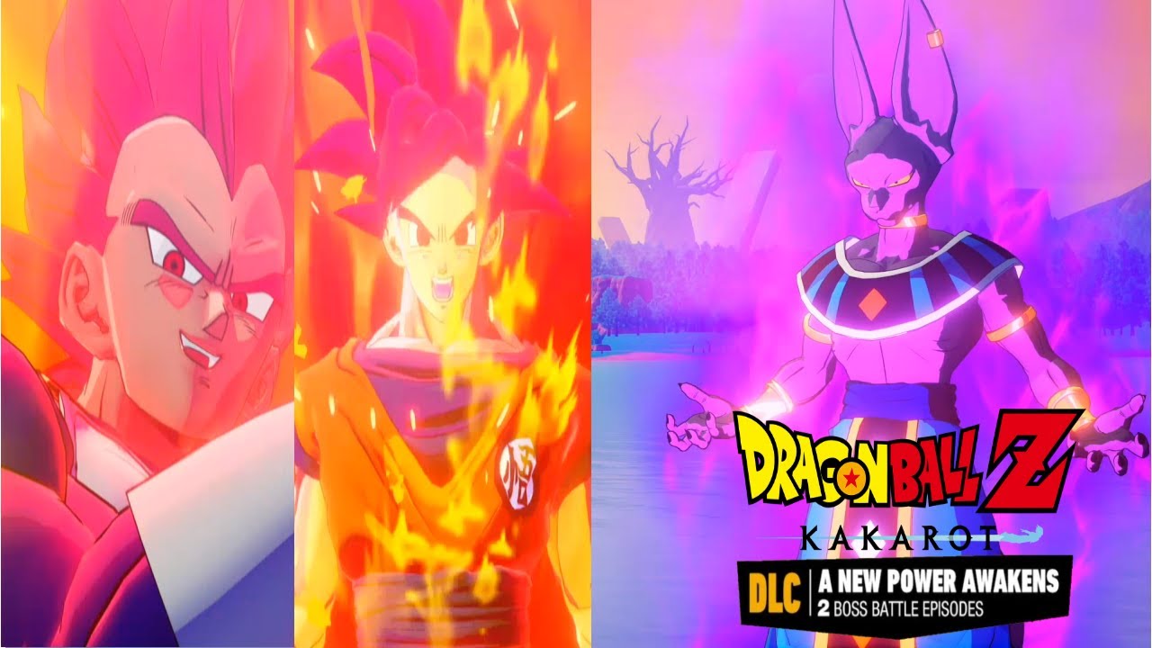 SSG Goku & Vegeta vs Beerus - Dragon Ball Z Kakarot DLC (A New Power Awakens)