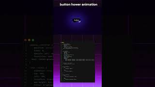 ⚡ Insane Button Hover Glow Animation #coding #programming #python #javascript #webdevelopment #css