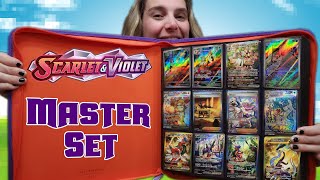 Complete Pokemon Scarlet and Violet Base Set Showcase: Master Set Binder Tour (it's HUGE!)