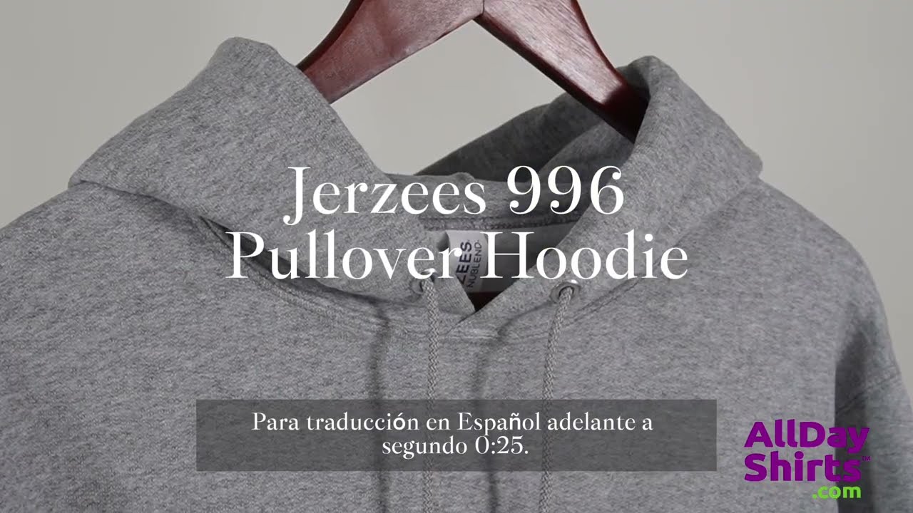 Jerzees Adult NuBlend Fleece Pullover Hoodie - 3XL White - View #9