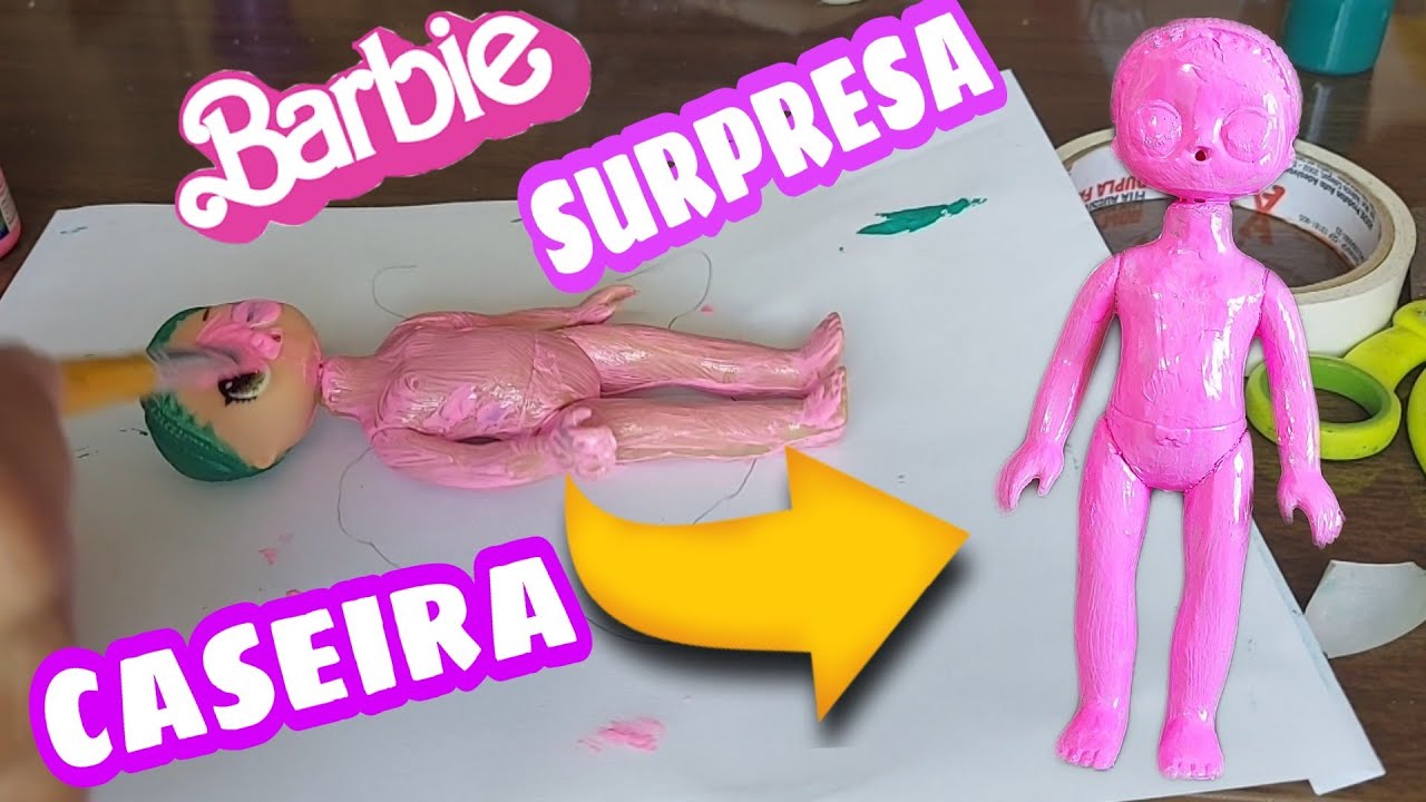 Abrindo Barbie Color Reveal  Cabelo & Maquiagem que Mudam de Cor com a  Água 💇🏻‍♀️ ❤️ 