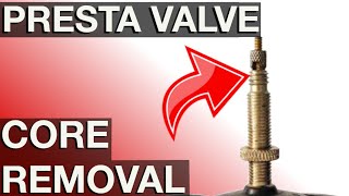 How to remove Presta Valve Core (Instructions in 4K)