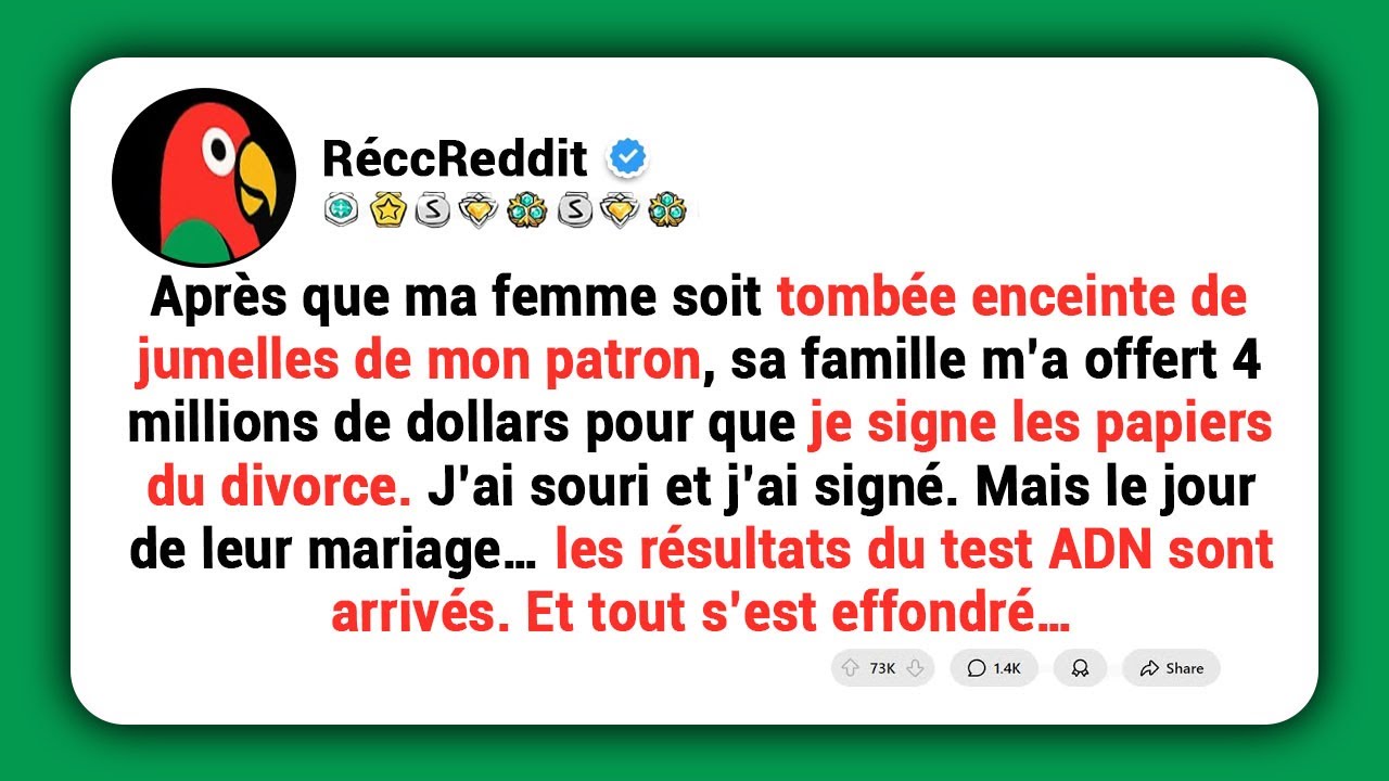 J’ai signé le divorce pour 4 millions de dollars. Le jour de son mariage, le test ADN a tout fait...