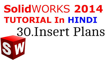 SolidWorks Tutorial in Hindi 30.Insert Planes