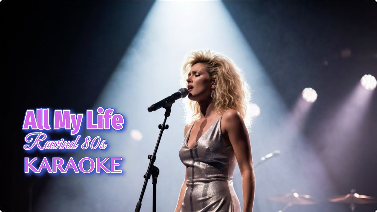 KARAOKE | 💖🎶 All My Life | 80s Slow Rock Power Ballad | Emotional Love Song