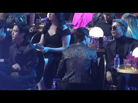 Fancam Bts Jimin Jk Jin And Rm Reaction To Justin Bieber Peaches Bts Grammy Justinbieber Army