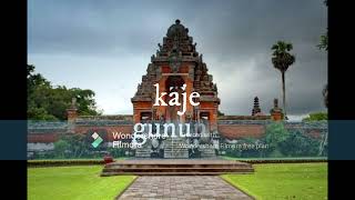 lirik lagu xxx bali - aci rah penganggon