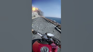 Motorcycle Ride🏍️ #shorts #moon #animation #usa #earth #3d #losangeles