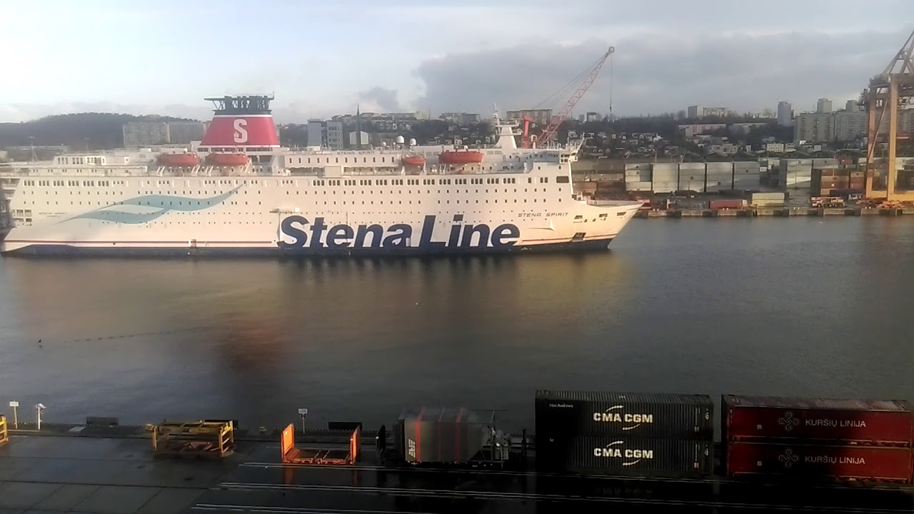 Stena Line,  Stena Spirit leaving Gdynia,  Poland