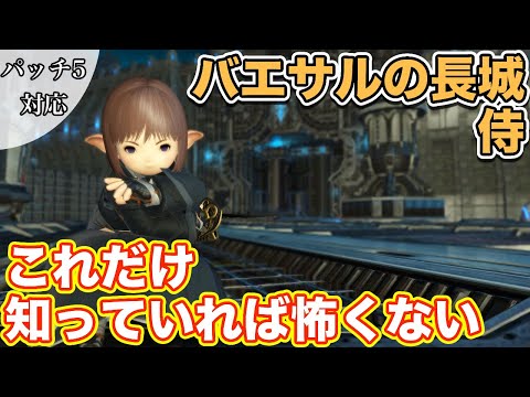 【FF14】バエサルの長城に侍(DPS)で挑戦【これだけ知っていれば怖くない パッチ5】