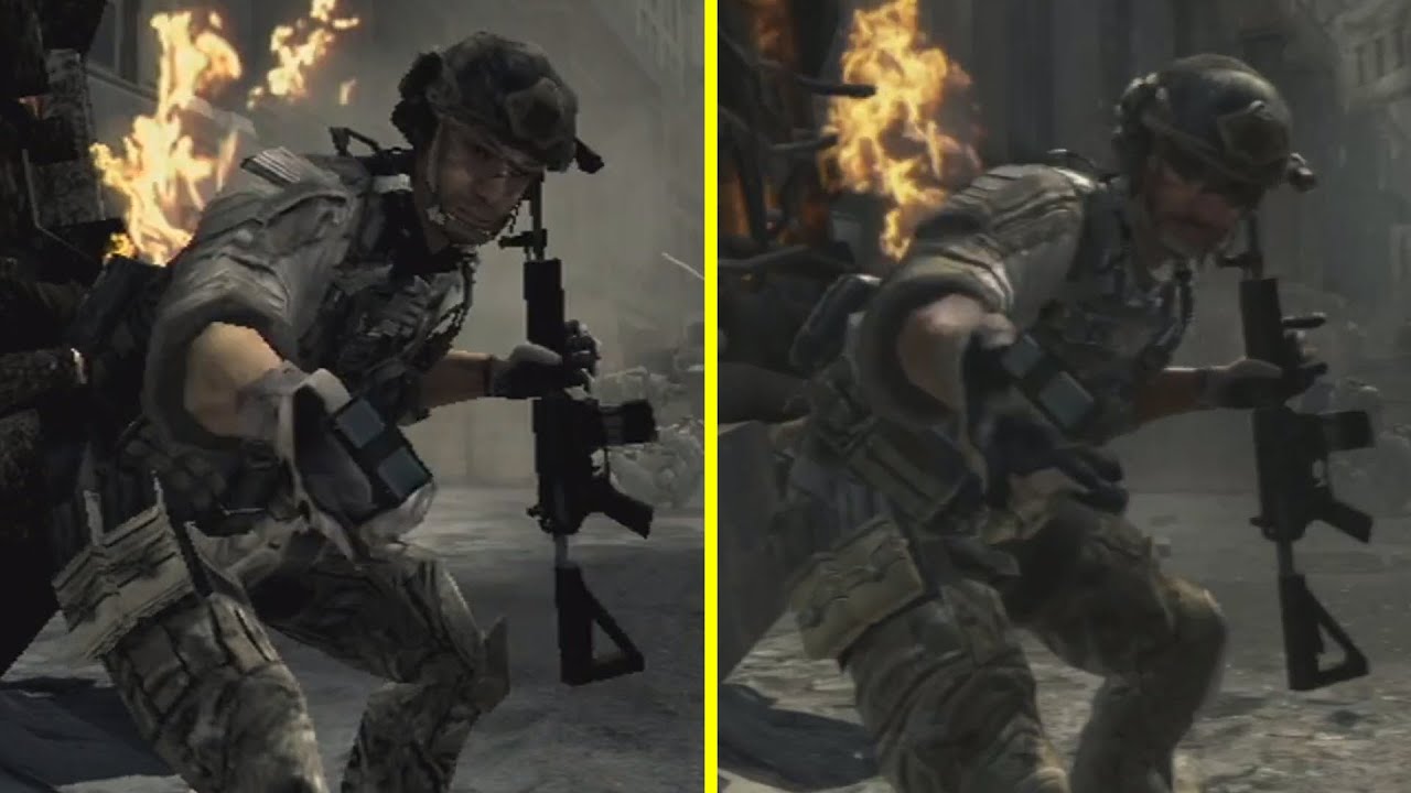 Call Of Duty Modern Warfare 3 Nintendo Wii Vs Ps3 Graphics Comparison Youtube