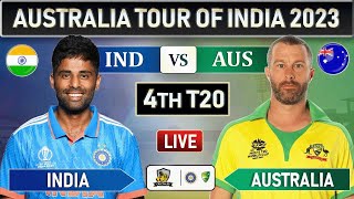 INDIA vs AUSTRALIA 4th T20 MATCH LIVE COMMENTARY | IND vs AUS 4th t20 live | IND BAT