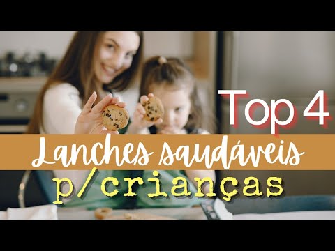 TOP 4 lanches saudáveis para crianças / Fáceis / Sem glúten / Sem leite
