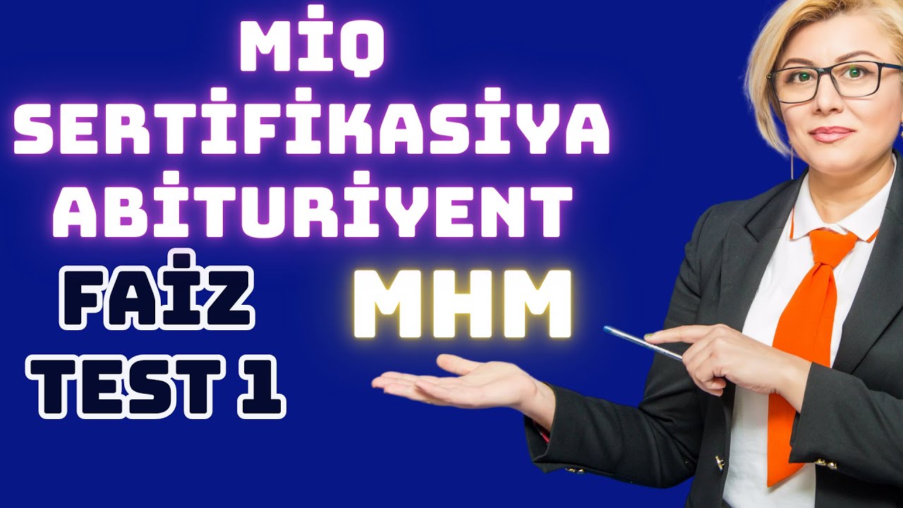 MHM Faiz,nisbət,tənasüb .Test 1(1-20)