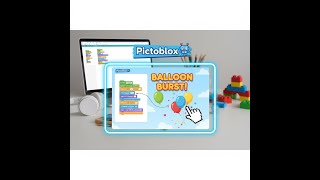 "Pictoblox Balloon Bursting game using Python Programmming"!! #pictoblox #scratch #python #kidsvideo