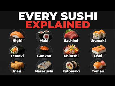 12 Sushi Types — Including The Wasabi That Isn't Wasabi