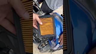Apache 160 4v bs6 air filter change #shortsvideo #viralvideo #shorts #airfilterchange #bike