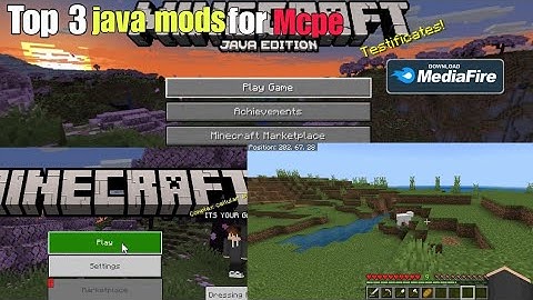 Top 3 Best Java Minecraft PE Mods 1.20 || Java Ui Mods || Cursor Mods || Button hide Mods