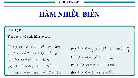 Tìm cực trị hàm số toán cao cấp năm 2024