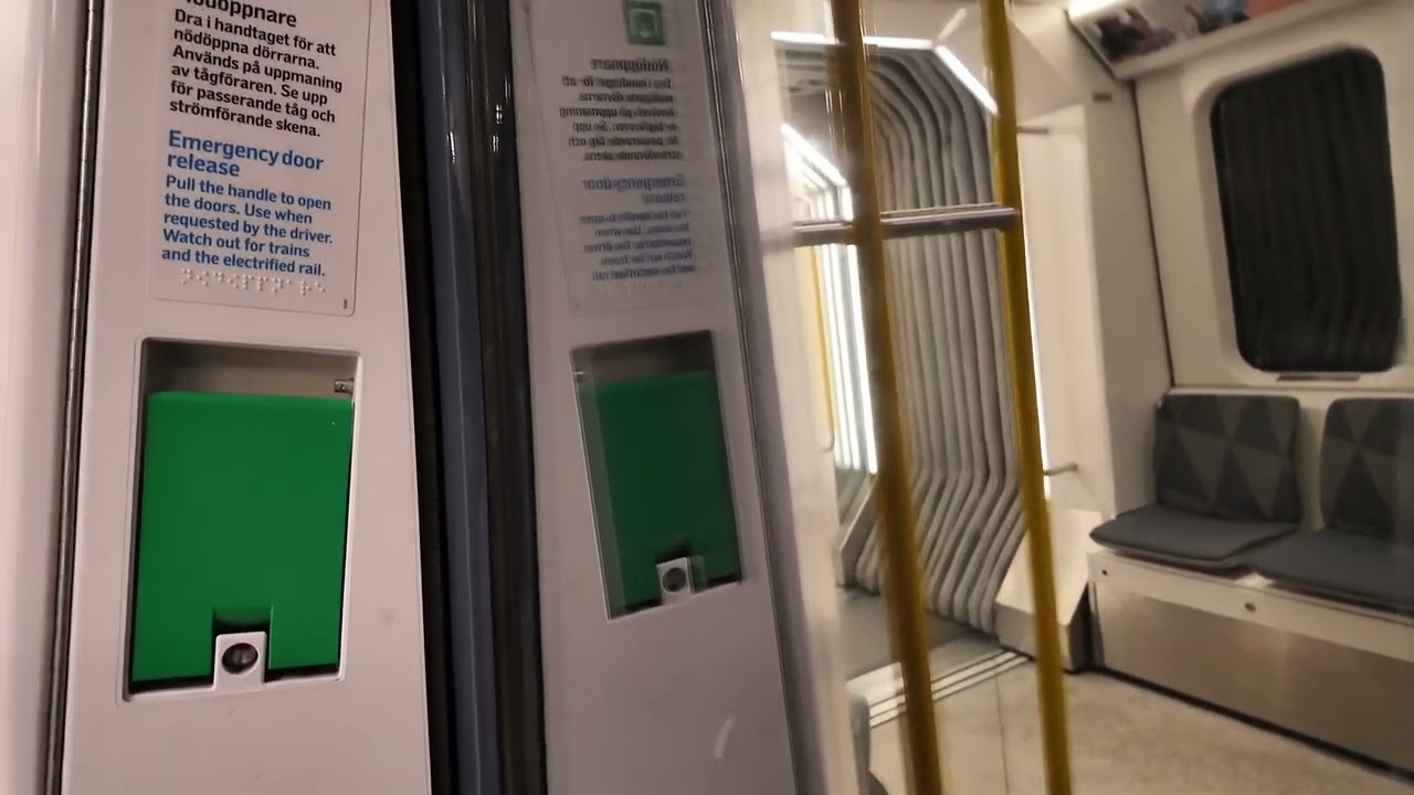 Sweden, Stockholm, subway ride from Masmo to Vårby gård