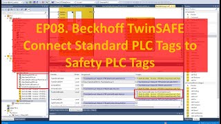 SA10. EP08  Beckhoff Safety TwinSAFE - Connect Standard PLC Tags to Safety PLC Tags 720p