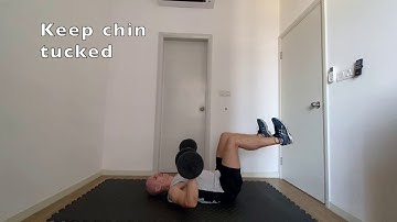 Dead Bug Dumbbell Press