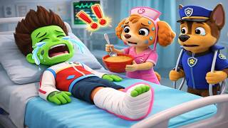 Ryder Zombie Gravemente Herido En La Pierna  Doctor Skye por Favor Ayuda  Paw Patrol En Espaol