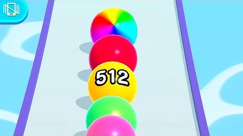 Ball Run 2048 - All Levels Gameplay Android, iOS ( Levels 190-195 )