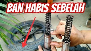 Penyebab Ban Depan Motor Matic Aus Tidak Rata