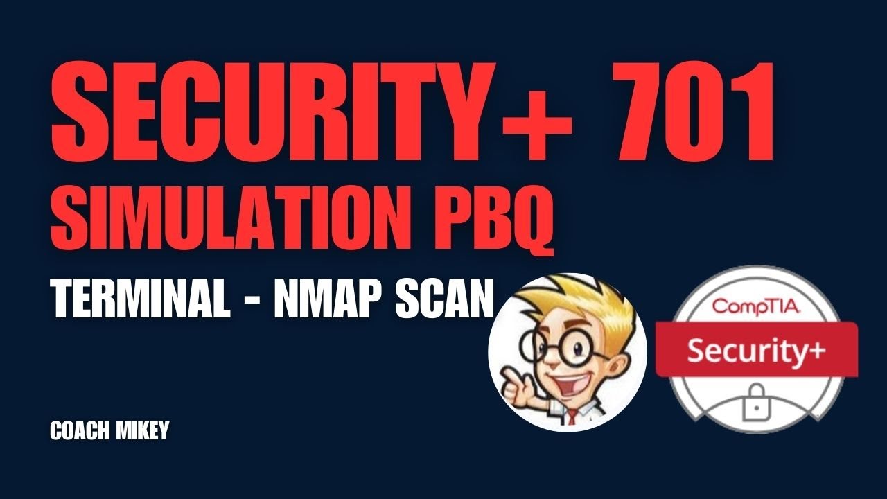 Security+ 701 - PBQ - Terminal - Nmap Scan - YouTube