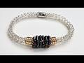 Beaded Viking Knit Bracelet Magnet Clasp Tutorial
