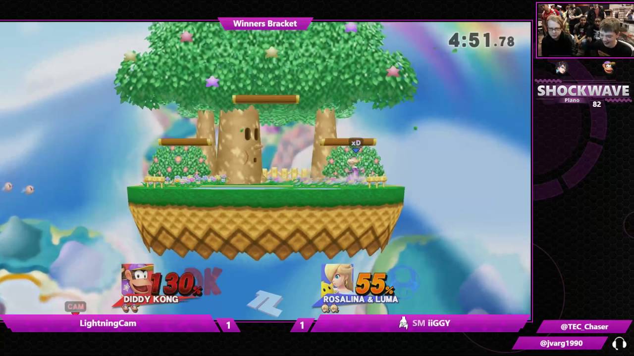 Diddy player LightningCam makes recovering against Rosa look so easy