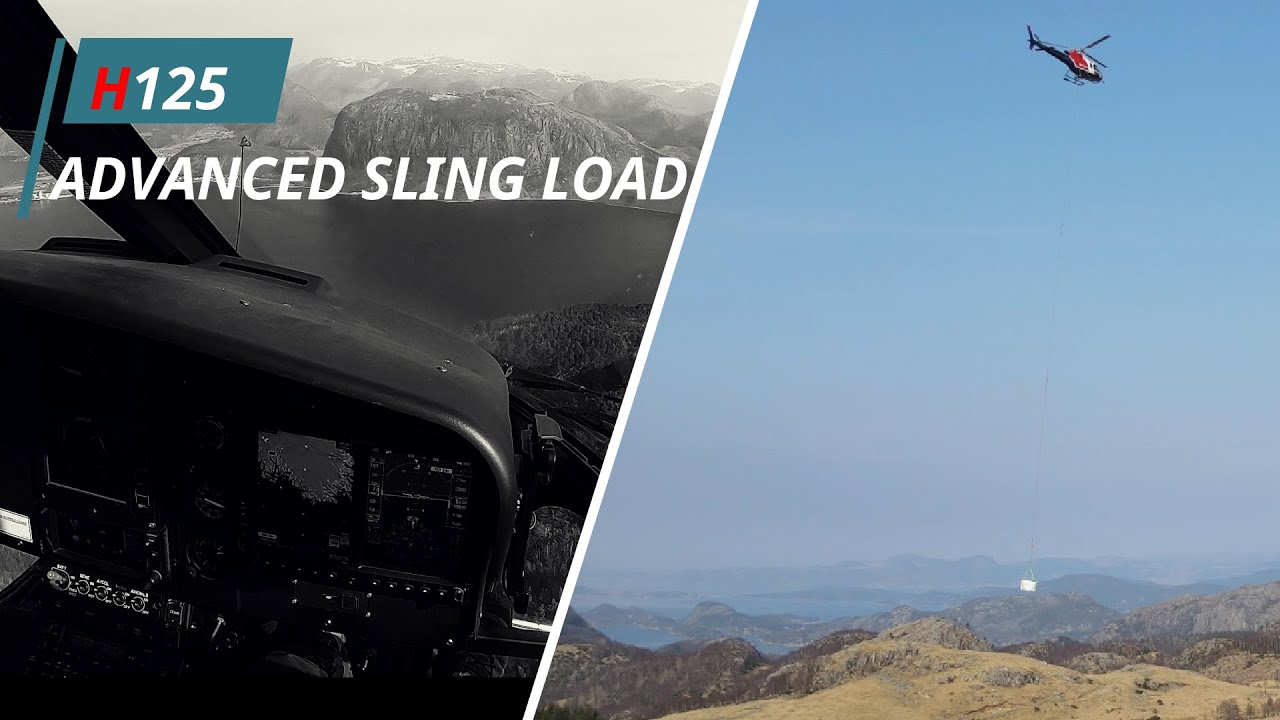 H125 Helicopter Advanced sling load FPV powerline build with stringing ...
