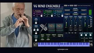 VG Wind Ensemble Virtual Instrument. Hybrid Brass Pad + Air Whistle. WARBL Performance. VST, AU.