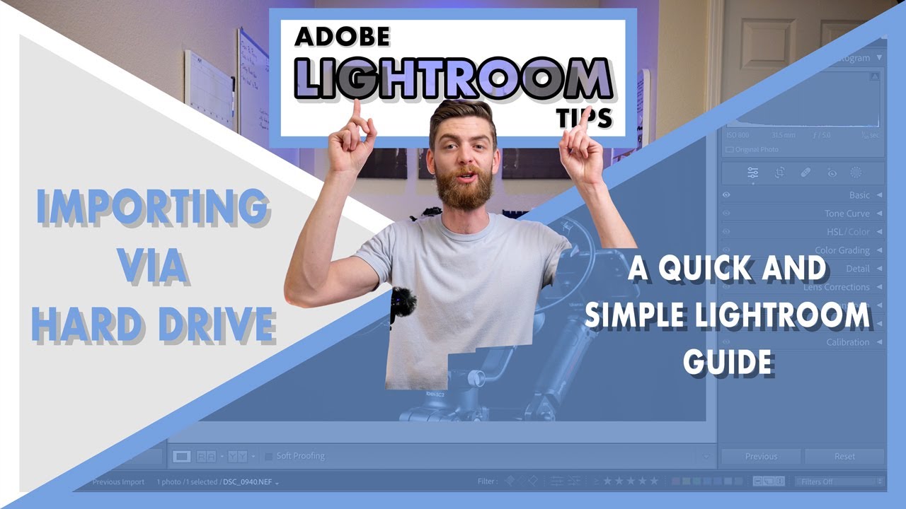 Importing Via Hard Drive Lightroom (Starting in Lightroom) YouTube