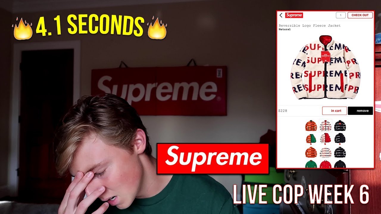 4.1 SECOND SELL OUT... Supreme FW18 Week 6 Live Cop!