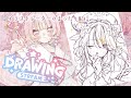 【無言作業】宇宙テーマの二人展に向けて深夜の集中お絵描き Burn the midnight oil /Drawing stream