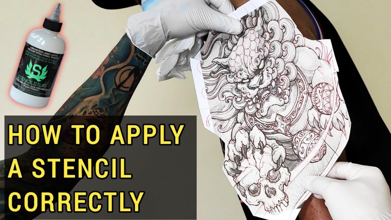 How to Properly place a Tattoo Stencil #fyp #foryoupage