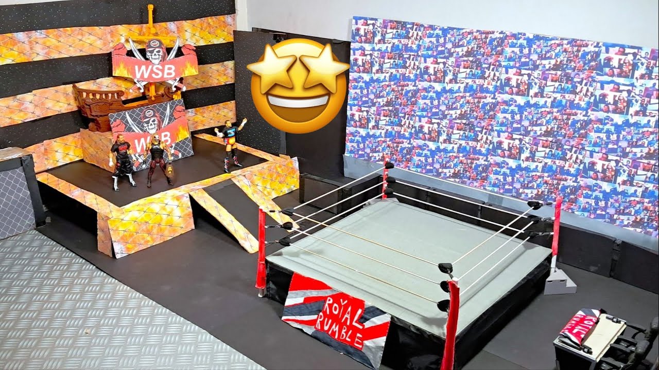 How To Make A WWE Action Figure Arena & Stage?!