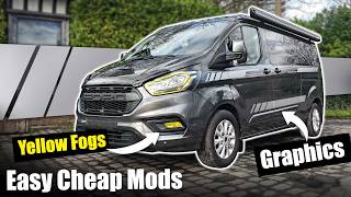Modding Our Campervan With Graphics and Yellow Fog Lights
