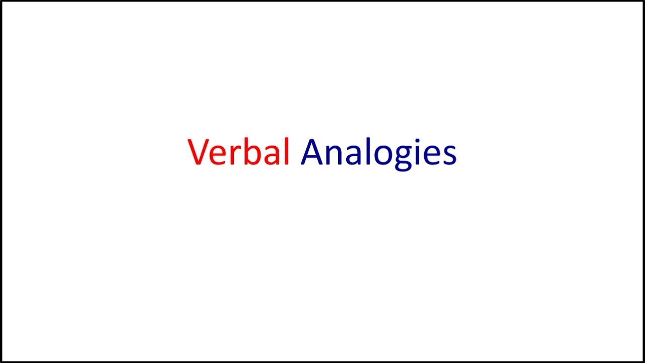 verbal analogies afoqt